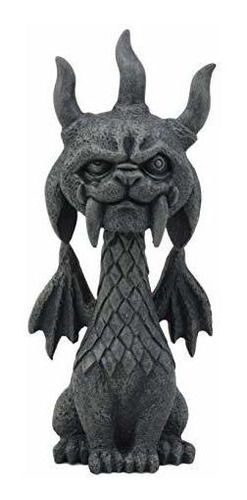 Ebros - Figura Decorativa Gótica Vikinga De Dragón Gárgol