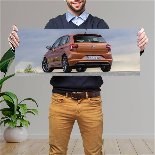 Cuadro 30x80cm Auto 2017 Volkswagen Polo 5 Door 498