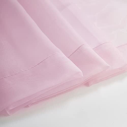 Sitown - Cortinas Semitransparentes De Color Rosa Bebé De 8