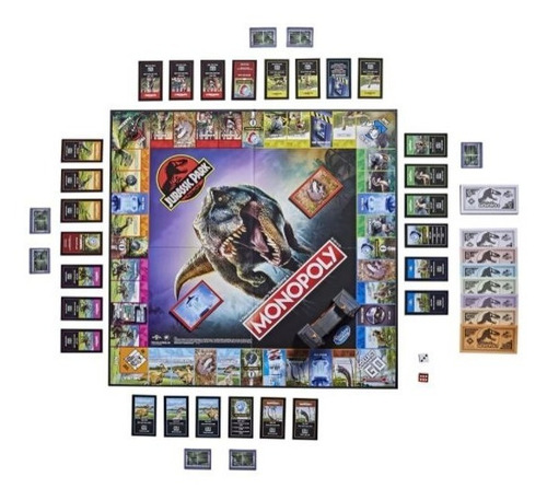 Imagen 4 de 8 de Monopolio Jurassic Park - Monopoly Jurassic Park @