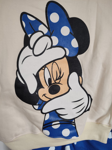 Conjunto Buzo Minnie Azul Talla 4 Y 8 Holgados Peruano