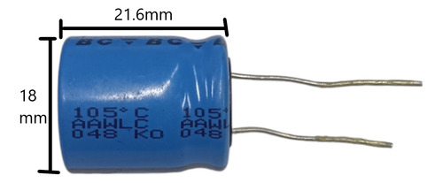 3 Piezas Capacitor Condensador Bc 1500uf 50v 105°c