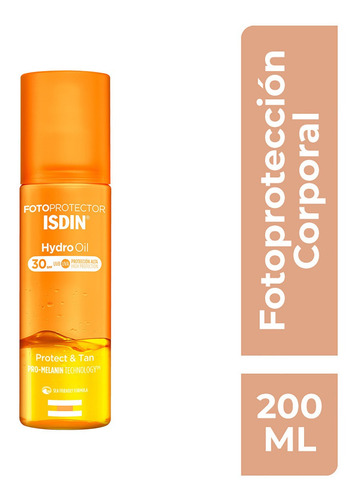 Isdin Fotoprotector Hydro Oil Fps30 Protege Y Broncea 200ml