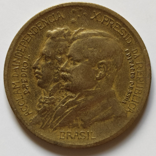 Moeda 500 Réis 1922 Brasil - 1° Centenário Da Independência (Usado)