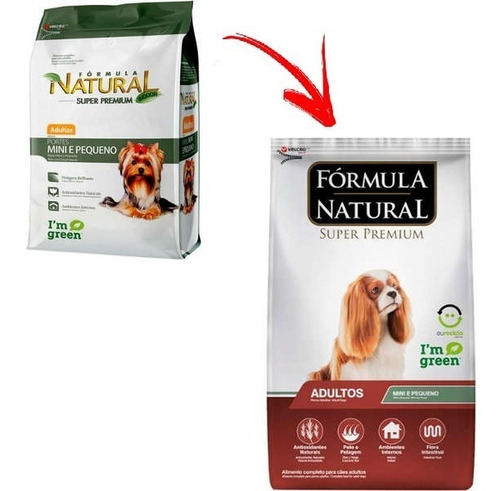 Ração Fórmula Natural Cães Adultos Porte Mini E Pequeno 7kg