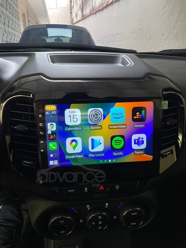Central Multimidia 9' Fiat Toro C/ Android + Carplay