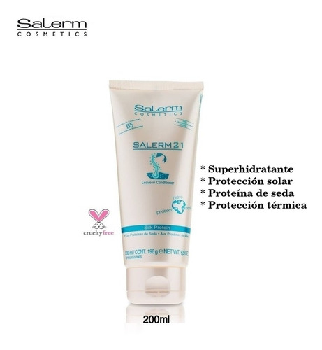 Salerm 21 Crema Hidratante Proteina De Seda 200ml, Capilar 