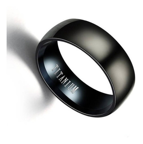 Anillo Negro De Titanium 