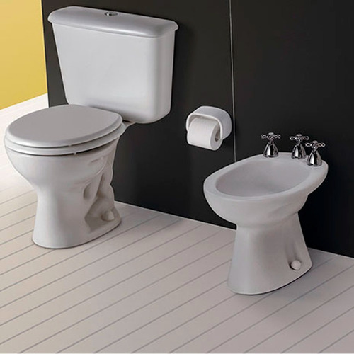Imagen 4 de 10 de Inodoro Ferrum Bari Largo Mochila Deposito Dual Asiento Tapa