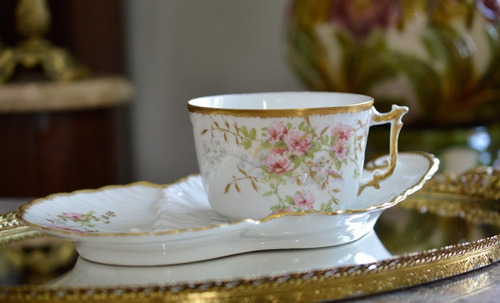 Taza Para Desayuno Porcelaine Limousine Limoges France C1920