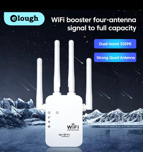 Repetidor Wifi Longo Alcance 1200 Mbps - Whole House Branco