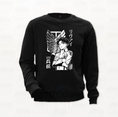 Buzo Attack On Titan Levi Ackerman 02 (negro) Ideas Mvd