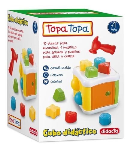 Juguete Cubo Didáctico  Topa Topa 600/38-  Giro Didáctico