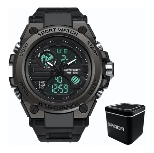 Imagen 1 de 6 de Reloj Deportivo Sanda 739 Shock Resistente Al Agua Promoción
