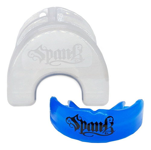 Protetor Bucal Profissional Boxe Dente Termo Ajustável Spank Cor Azul Sabor Sem sabor