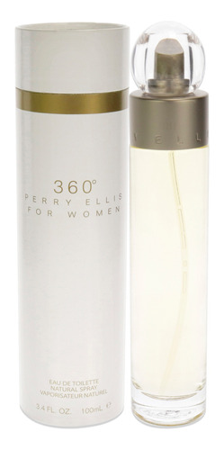 360 De Perry Ellis Para Mujer, Aerosol Edt De 3.4 Onzas