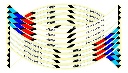 Adhesivos Para Llantas De Motocicleta, Cinta Reflectante Par