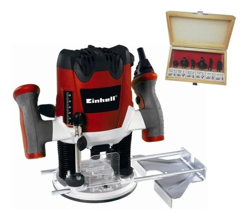 Imagen 4 de 10 de Fresadora Router Rebajadora Tupi Einhell 1200w + Acces 6-8mm