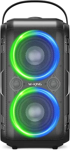 Alto-falante Bluetooth W-king T9-2, 80 W Rms, Usb/tf/aux Alto-falante Bluetooth W-king T9-2, 80 W Rms, Usb/tf/aux