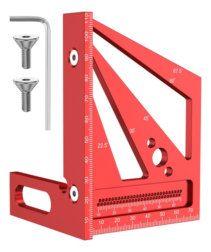Regla De Medición Multiángulo 3d De Aleación De Aluminio, Pr