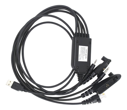 S Cable De Programación Usb 5 En 1 Compatible Con Motorola