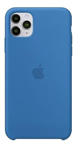 Carcasa Funda De Silicona Para iPhone 11 Pro Azul
