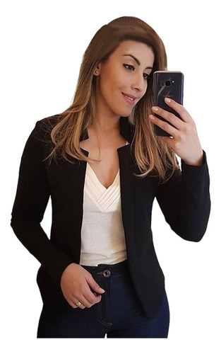 Saco Blazer Mujer Casual De Manga Larga Oficina