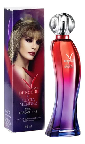Perfume Para Dama Vivir De Noche By Lucia Mendez 60 Ml