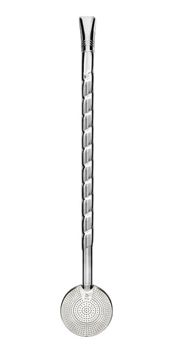 Kit Bomba Chimarrão Art 1000 Furos 24cm Inox + Porta Erva