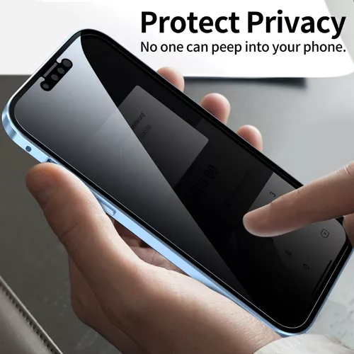 Protector Pantalla Privacidad Full 3D Negra Cristal Templado iPhone 13 / iPhone  13 Pro / iPhone 14