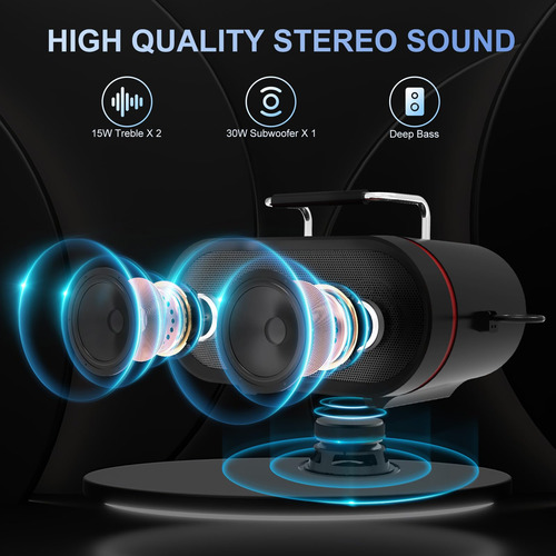 Karaoke Machine Rhm K666 With 2 Wireless Microphones