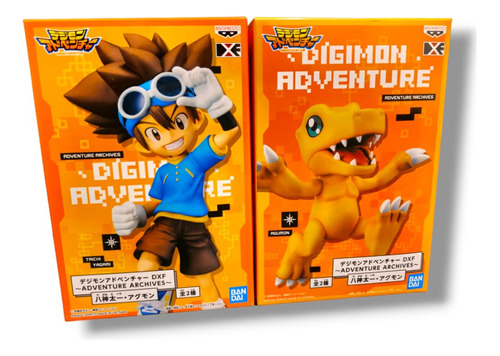 Banpresto Set Digimon Adventure Agumon Tai Taichi Dxf 