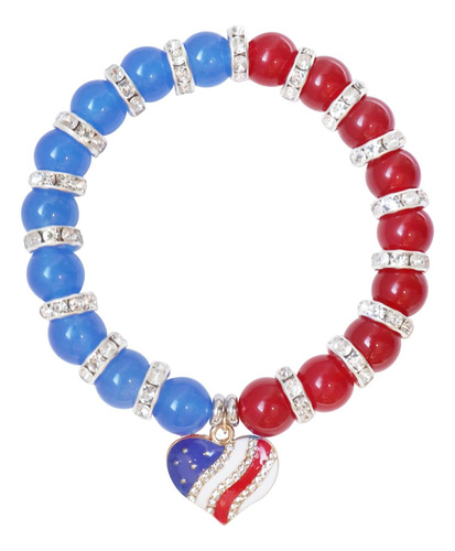 Lohzaq Ee. Uu. Pulsera Con Bandera Estadounidense Para Mujer