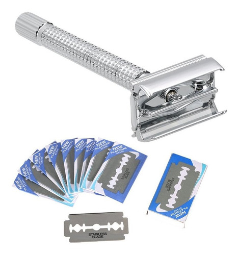 Anself Doble De Acero Inoxidable Edge Seguridad Razor Set De