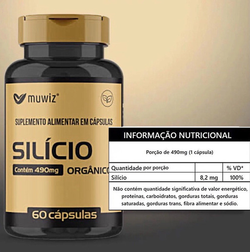 Kit 2 Silício Orgânico 60 Cápsulas - Muwiz