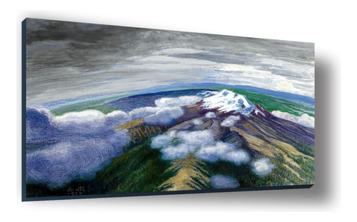 Cuadro Canvas Bastidor Dr Atl Volcán Iztaccíhuatl 62x100