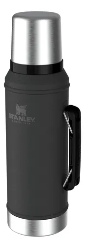 Combo Stanley Clásico, Termo Classic 940ml + Mate Acero Inox. 230ml + Bombilla - Negro Mate