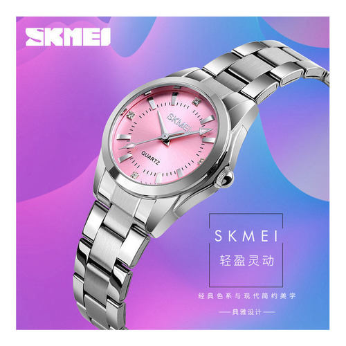 Reloj De Cuarzo Inoxidable Analógico De Moda Skmei 1620