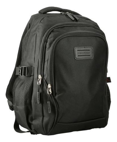 Mochila Urbana Impermeable Reforzada Laptop Usb Bolsillos Color Negro