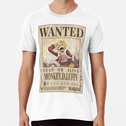 Remera Luffy's New Wanted Del Anime One Piece Algodon Premiu