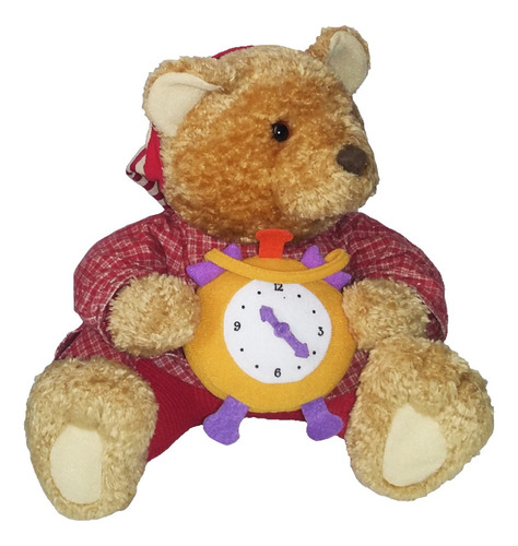 Peluche Oso Pijama Reloj Despertador 31cm Hallmark