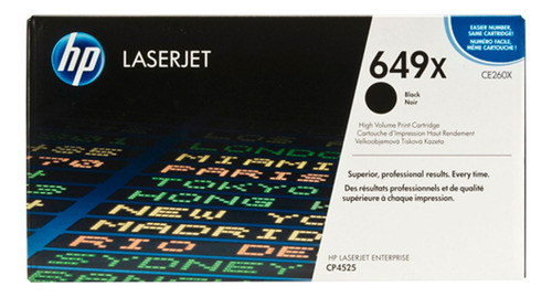 Toner Hp Ce260x (649x) L.j. Cp4525 Negro 17kpg