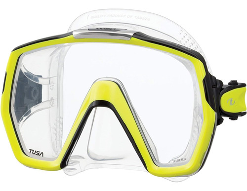 Máscara De Buceo Tusa M-1001 Freedom Hd Flash Yellow