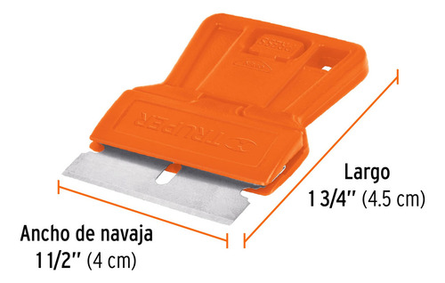 12pzs Mini Raspador Plástico Con Navaja De 1-1/2in Truper