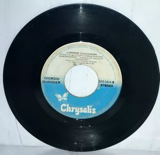 Single 45 Blondie + Giorgio Moroder - Call Me 1980 Crysalis