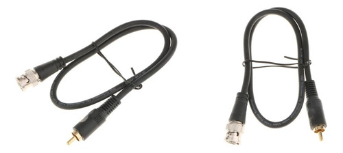 2 Pedazos Cable De Video Conversor Rca Bnc 50ohm Cable De