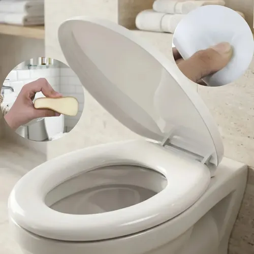 Assento Sanitário Almofadado com Tampa de Vaso Banheiro Universal Oval Pítia Branco — R$ 45,99 em Mercado Livre, 42% OFF