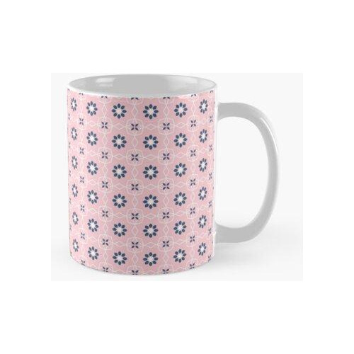 Taza Patrón Rosa, Patrón Floral, Diseños Geométricos, Patron