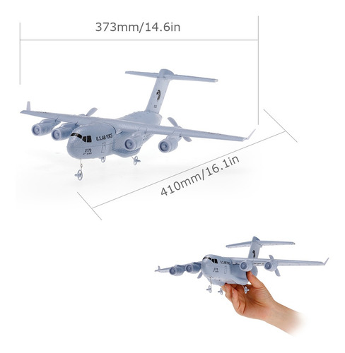 Avion Transporter C-17 Rc 373 Mm Envergadura 2.4 Ghz 2 Can