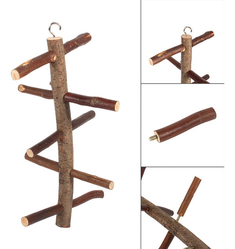 Juguete Para Pájaros, Ramas De Loro, Soporte De Jaula, Fácil